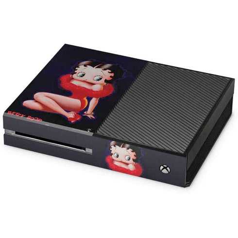 Betty Boop Red Dress Xbox One Console Skin